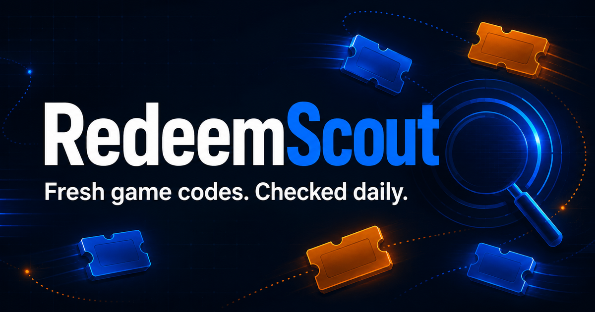 RedeemScout independent game-code guides